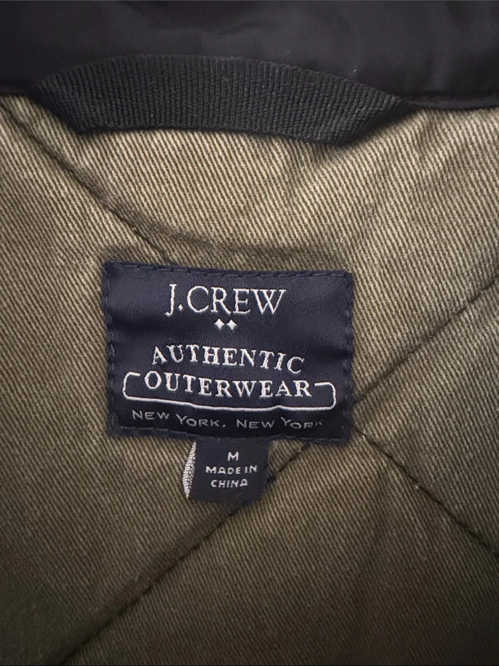 J.Crew Authentic Outerwear Quilted Vest Navy Men’s Medium